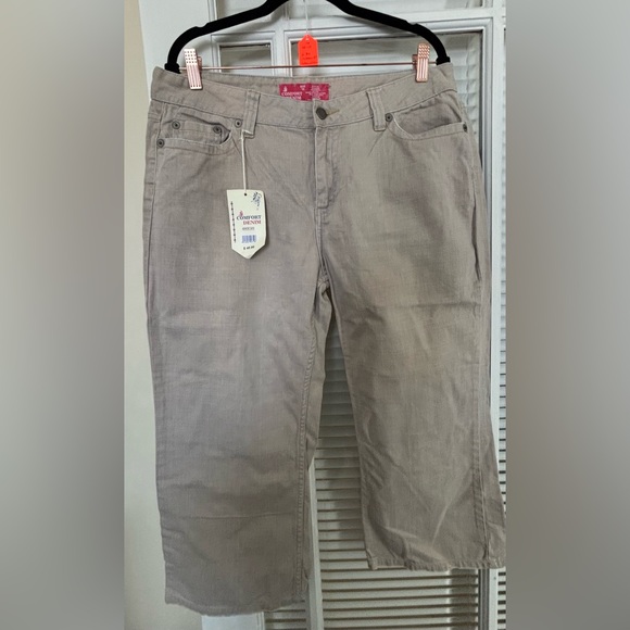 Khaki Capri Denim Pants~Size 16 - Picture 5 of 5